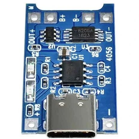 ماژول شارژر باتری لیتیومی TP4056 با سوکت تایپ سی