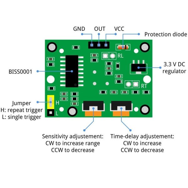 ماژول سنسور حرکت بدن HC-SR501