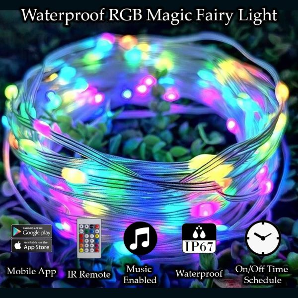 ریسه RGB هوشمند 10 متری گیمینگ بلوتوثی – با رقص نور حساس به صدا