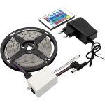 ریسه ال ای دی RGB گیمینگ 5 متری چیپ 2835 با ریموت و آداپتور