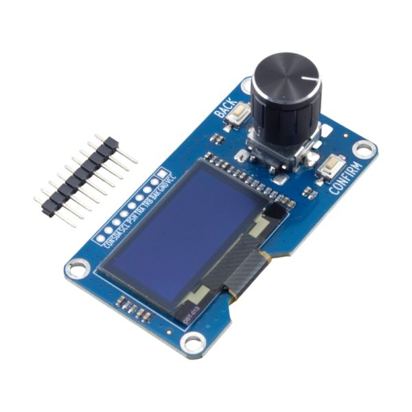 نمایشگر 1.3 اینچ OLED با انکودر چرخشی EC11 رابط I2C