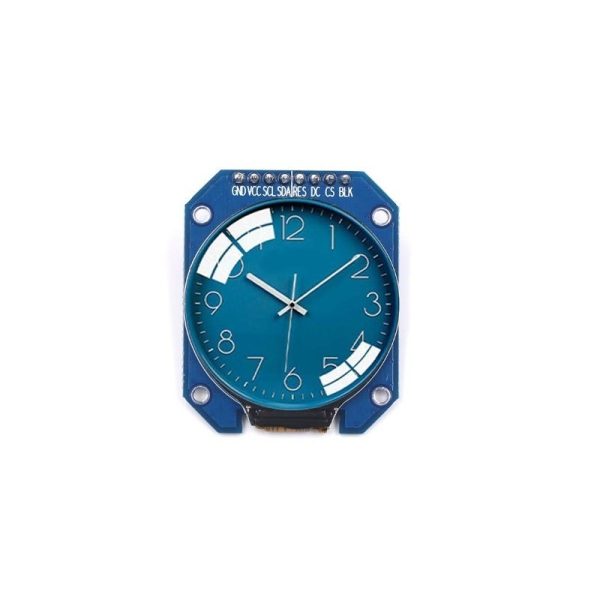 نمایشگر TFT فول کالر 1.28 اینچ گرد SPI با درایور GC9A01